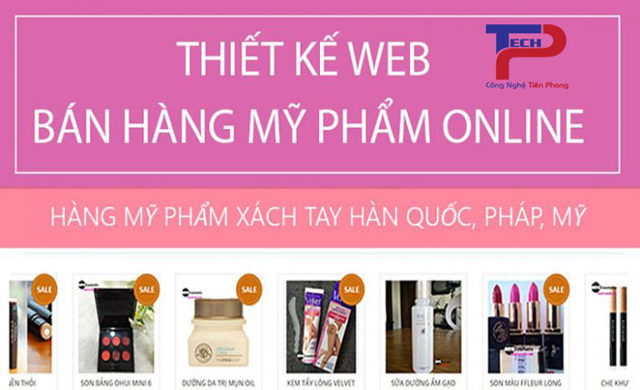 Thiết kế website kinh doanh mỹ phẩm làm đẹp uy tín