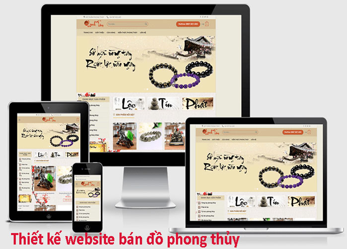 Thiết kế website bán đồ phong thủy chuyên nghiệp chuẩn SEO