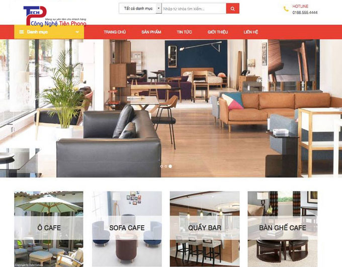 MẪU THIẾT KẾ WEB CỬA HÀNG BÁN BÀN GHẾ SOFA THEO YÊU CẦU