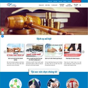 Mẫu Website Dịch Vụ Tư Vấn Luật Tư Vấn Kế Toán TP08