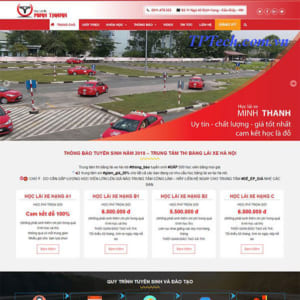 Mẫu Website Trung Tâm đào Tạo Lái Xe TP25 Uy Tín Chuyên Nghiệp