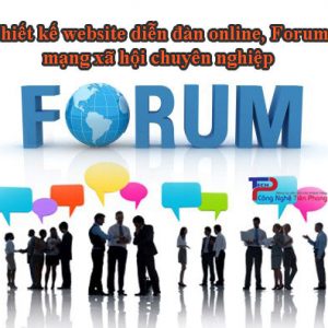 Thiết Kế Website Diễn đàn Forum Mạng Xã Hội Online
