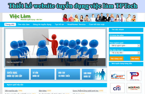 Thiết kế website tuyển dụng việc làm đào tạo lao động