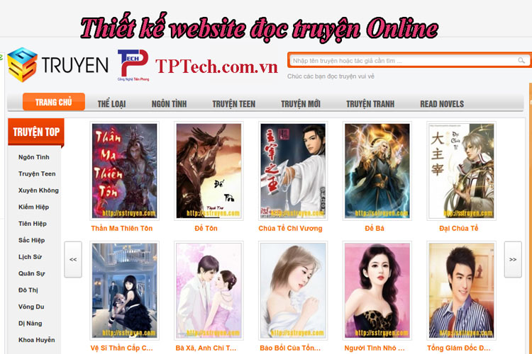 Thiết kế website đọc truyện Online